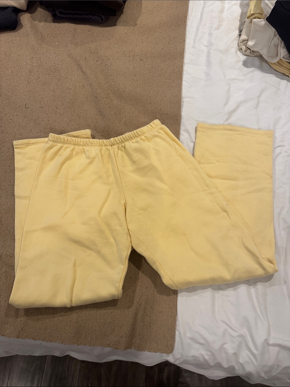 SET Active Yellow Elastic-Waist Mid Weight Sweatpants